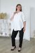 Сорочка оверсайз подовжена, короткий рукав, білий